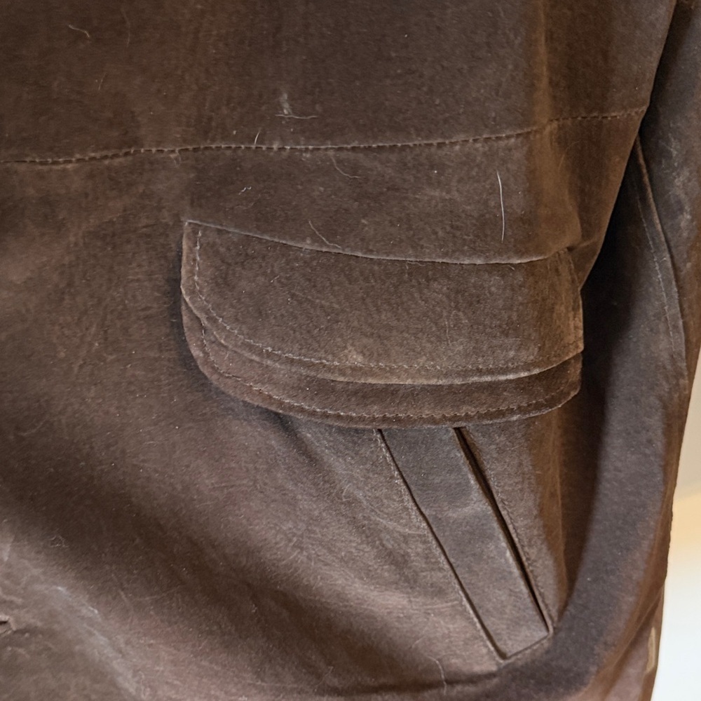 Pacific Trail Mens 2XT Chocolate Brown 100% Leather/suede Coat w/ Sherpa Lining - Picture 8 of 13